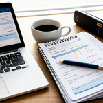 세무 상담 준비사항 - **Image Prompt 1: The Organized Tax Preparer's Desk**
    A bright, clean, and modern home office de...