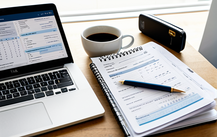 세무 상담 준비사항 - **Image Prompt 1: The Organized Tax Preparer's Desk**
    A bright, clean, and modern home office de...