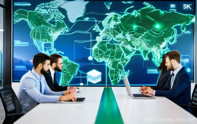 전자세금계산서 발급 가이드 - **Prompt:** "A futuristic and technologically advanced finance office, showcasing intelligent automa...
