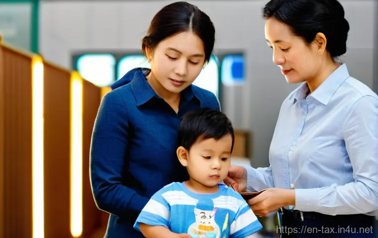 해외 여행자 면세 기준 - **Prompt:** A smart female traveler in her early thirties is in a bustling, upscale airport duty-fre...