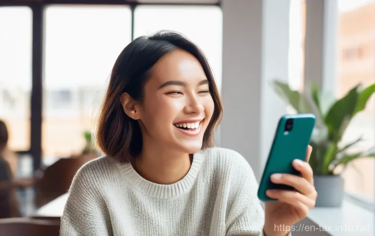 세금 환급 계좌 등록 방법 - **Prompt 1: The Joy of Instant Access**
    A vibrant image featuring a young adult, late 20s to ear...